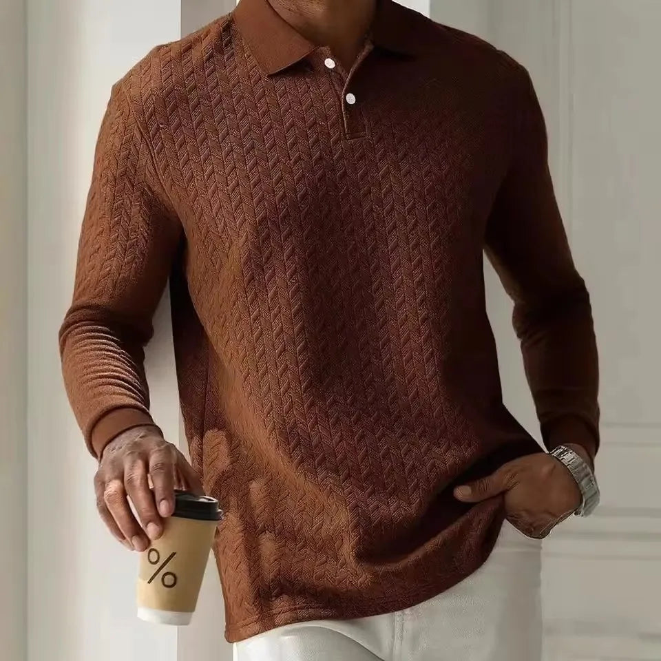 Long Sleeve Polo Sweater