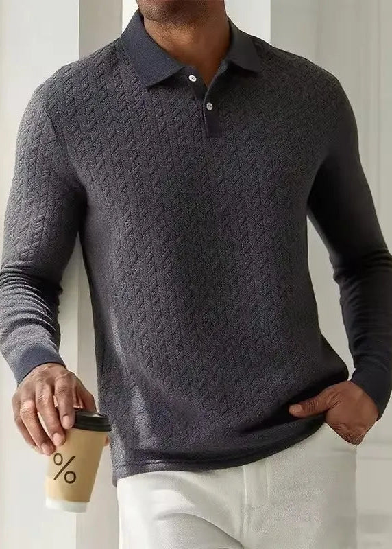 Long Sleeve Polo Sweater
